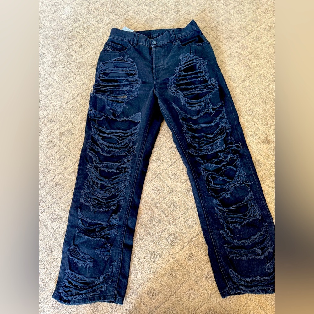 Diesel Aryel Ripped Jeans straight leg